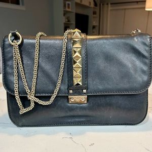 Valentino Rockstud Medium Glam Lock Flap Bag